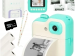 Dziecięcy natychmiastowy aparat fotograficzny z drukarką termiczną i kartą 32 GB