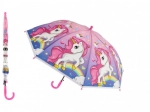 Kinder-Regenschirm mit Einhornmotiv, automatisch, 64 cm