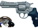 Revolver de police en métal argenté 8 coups