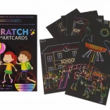 Scratch-off Coloring for Kids – School