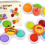 Jouet sensoriel Spinners Abeille Soleil Carottes à ventouse