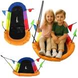 Garden Swing Stork Nest Rectangular Colorful 167 x 75 cm