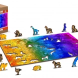 Puzzle en bois Paradis des Oiseaux 2 en 1