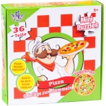 Round Pizza Puzzle 36 Pieces