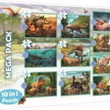 10-in-1 Dinosaur Puzzles