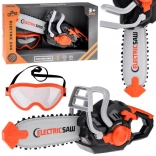 otroška električna verižna žaga z zvokom in gibljivo verigo + zaščitna očala