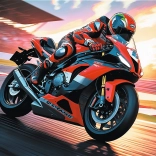 Trefl Puzzle Fast Motorcyclist 100 Pieces