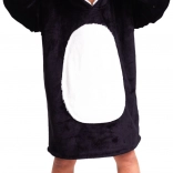 Cozy Noxxiez CH326 Panda - warm TV hoodie blanket with hood for kids 7 - 12 years