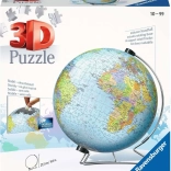 Ravensburger 3D Puzzle Earth – Children’s Globe, 180 Pieces