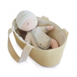 Doudou Jolijou doll Pol in a portable stroller bag 28 cm