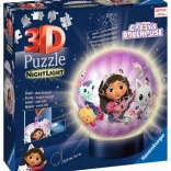 Ravensburger 3D Light-Up Puzzleball Gabby’s Dollhouse 72 pieces