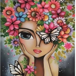 Girl with Flowers Puzzle 1000 Pieces