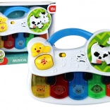 children’s musical mini piano with animals, lights and sounds
