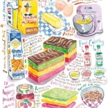 Magnolia Rainbow Cookies Puzzle 1000 Pieces