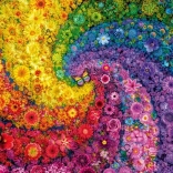 Puzzle Swirling Colors in Bloom 2000 pieces