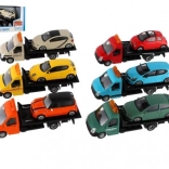 Bburago carro attrezzi con auto 1:43, modello in metallo 21 cm, vari colori