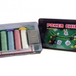 Large poker set in a tin box
