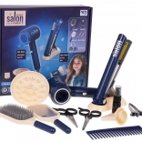 MEGA ensemble de coiffure pour enfants Bleu + accessoires