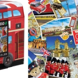 Eurographics puzzle in tin box London bus 550 pieces