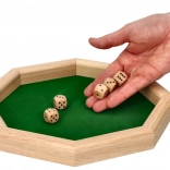 GOKI wooden board game VRHCÁBY with a suede playing surface