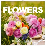 Jegyzetnaptár Virágok 2026