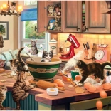 Puzzle Cats in the Kitchen XL 700 Pieces