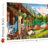 500-piece puzzle: Cottage in the Mountains