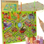Wooden Magnetic Game Maze Big City for Two Players