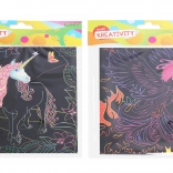 Scratch Art Pictures 18 × 14.5 cm – Set of 4 Sheets
