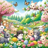 Puzzle Bunnies' Meeting 25 Pieces