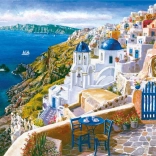 Diamantové malování Santorini 30 × 40 cm