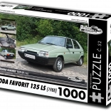 Puzzle RETRO-CARS Škoda Favorit 135 LS 1000 pieces