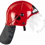 Casco da pompiere per bambini MSA con visiera ribaltabile – rosso