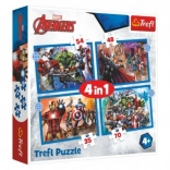 Puzzle 4-in-1 Brave Avengers