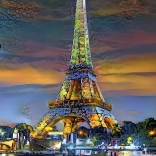 Puzzle Eiffel Tower at Sunset 1000 Pieces BLUEBIRD
