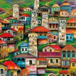 Puzzle Beautiful Village 1000 Pieces MAGNOLIA