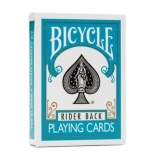 Cartes à jouer Bicycle dos turquoise – format poker