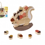 Bino balanseerspel eekhoorn van hout