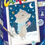 CreArt Classic Painting Badger Among the Stars