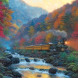 Puzzle Steam Train 1000 Pieces COBBLE HILL