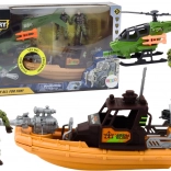 Military playset with figures and accessories