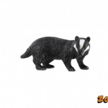 Plastic European badger figurine 8 cm