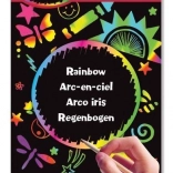 Sjajna ploča za grebanje u duginim bojama