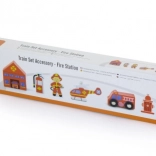 Viga Fa Játékkészlet Tűzoltóállomás