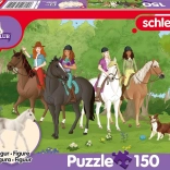 Schmidt Puzzle Schleich Nature Outing 150 Pieces + Figurine