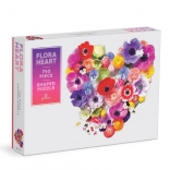 Galison Puzzle Floral Heart 750 Pieces