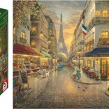 Wooden Puzzle Parisian Café 1000 Pieces SCHMIDT