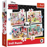Puzzle 4in1 Minnie with Friends
