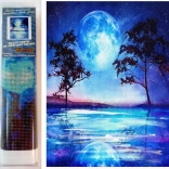 Norimpex peinture diamant Lune bleue 30 × 40 cm