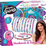 Cuffie scintillanti e charm per capelli Shimmer 'n Sparkle